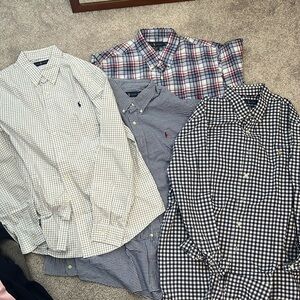 4 Polo Ralph Lauren Button Down Shirts